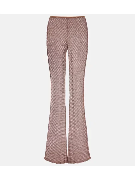 Pantaloni Missoni tricotate maro