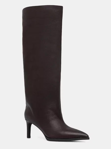 Answear.LAB ghete de piele cu cui bordo