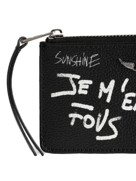 Портмоне Zadig&voltaire с принт черно