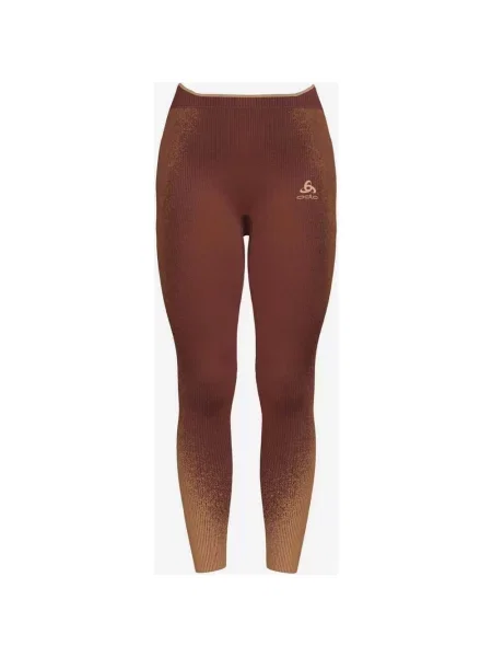 Legginsy długie Odlo Blackcomb czerwono-bordowe M czerwone