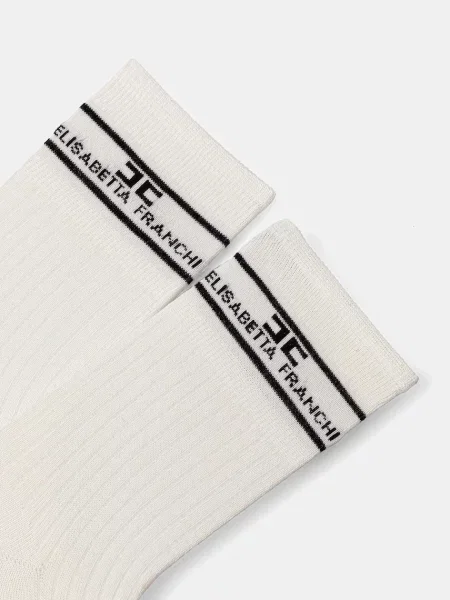 Носки Elisabetta Franchi бежевые