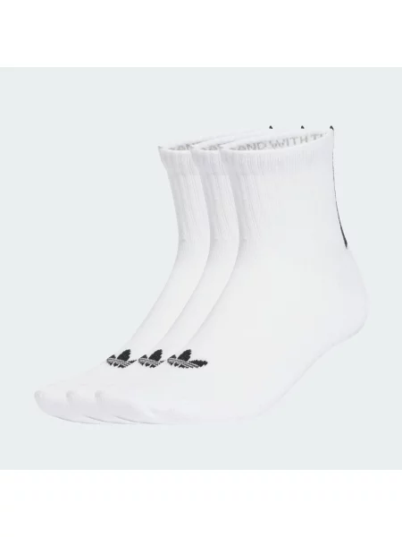 Pruhované ponožky Adidas Originals bílé