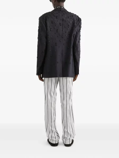 Pantaloni Dolce & Gabbana cu dungi alb