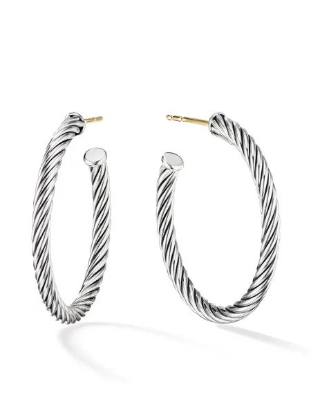 Cercei David Yurman argintiu