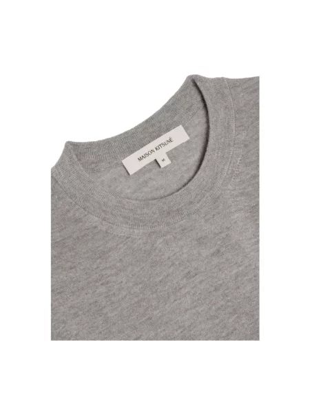 Sweter Maison Kitsune wełniany szary