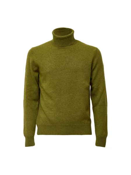 Sweter z golfem Zanone zielony