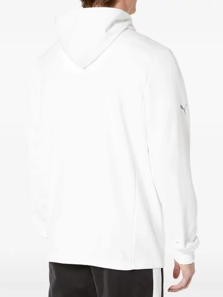 Hanorac cu fermoar Puma alb
