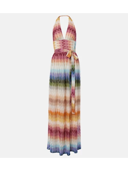 Rochie maxi Missoni cu gât halter