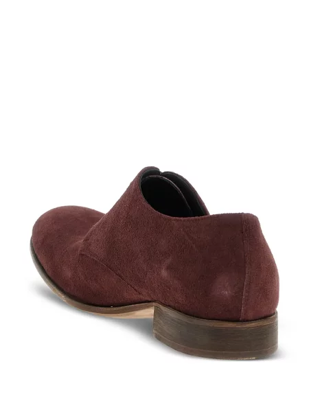 Pantofi derby Julian din piele de căprioară roșu