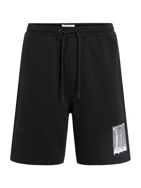 Calvin Klein Jeans Pantaloni scurți sport Brush Stroke negru