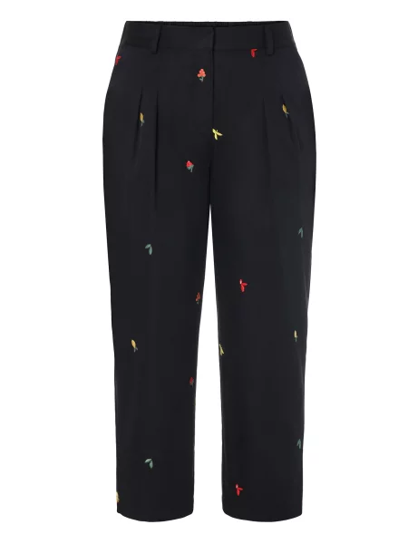 TATUUM Pantaloni cutați Zoki bleumarin / galben / verde roșu