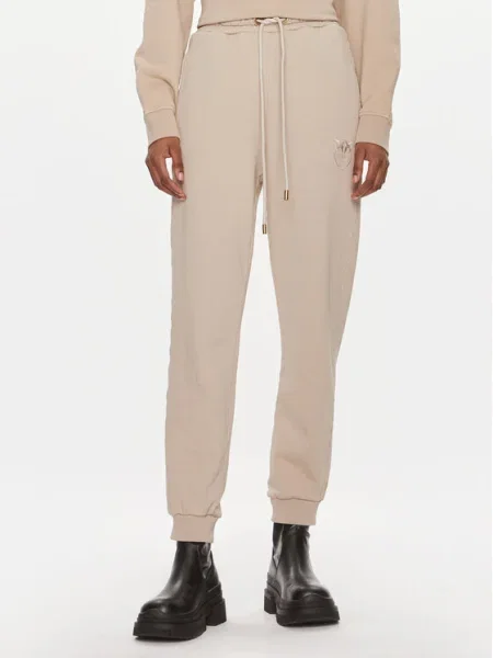 Pinko Pantaloni trening Carico Regular Fit bej