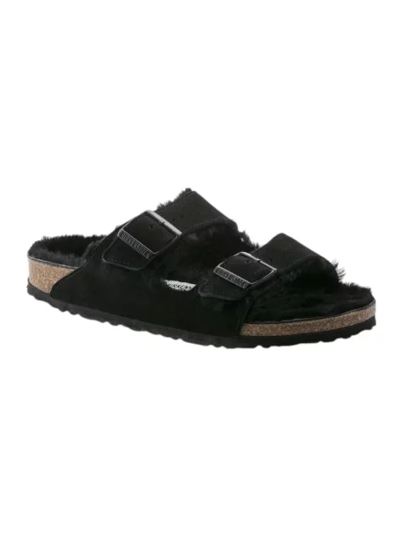Trampki Birkenstock skórzane na sprzączkę czarne