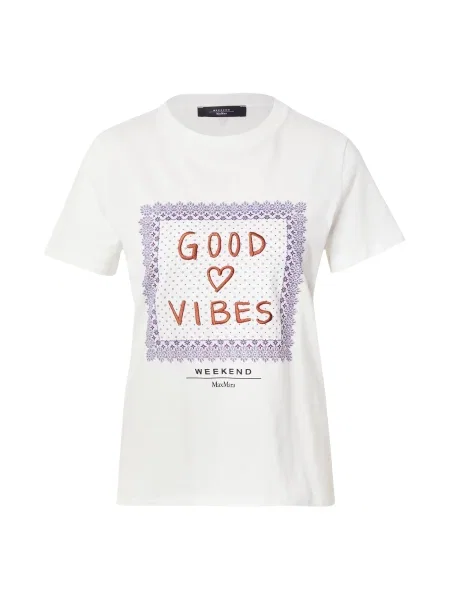 Weekend Max Mara Tricou Ara alb