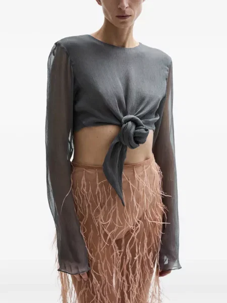 Top Atu Body Couture lung gri