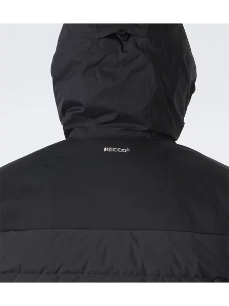 Geacă cu puf Peak Performance cu glugă negru