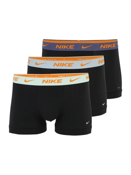 NIKE Underwear Boksarice modra / oranžna / črna bela