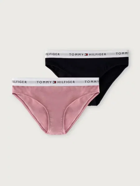 Tommy Hilfiger nohavičky detské s bavlnou ružová