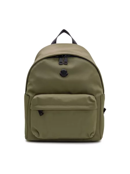 Torba Moncler skórzana zielona