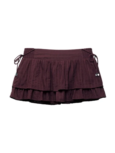 Pull&Bear Fustă burgundy roșu