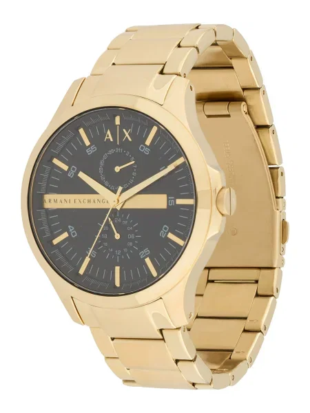 ARMANI EXCHANGE Analogové hodinky zlatá černá