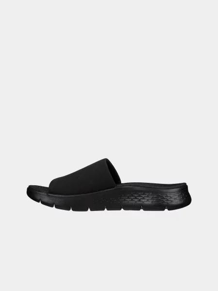 Кожаные шлепанцы Skechers черные