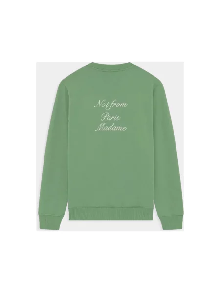 Bluza Drole De Monsieur z nadrukiem zielona