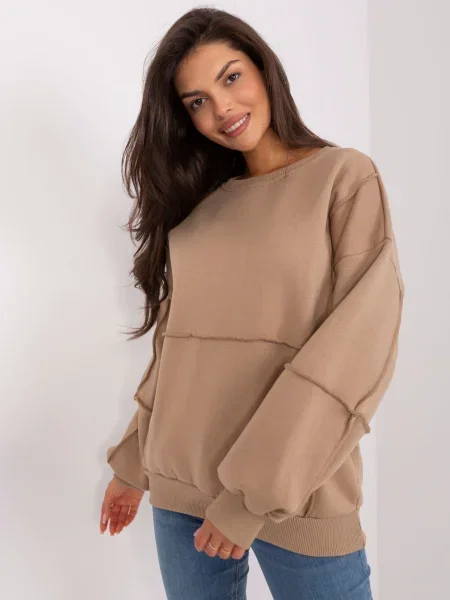 Hanorac cu glugă Fashionhunters bej