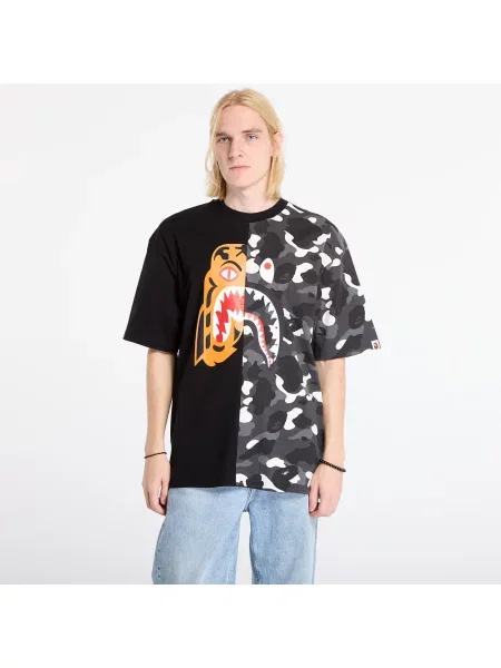 Тигровая футболка A Bathing Ape черная