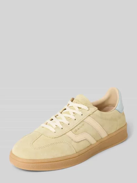 Sneakersy ze skóry naturalnej model ‘Cuzima’ Gant żółte