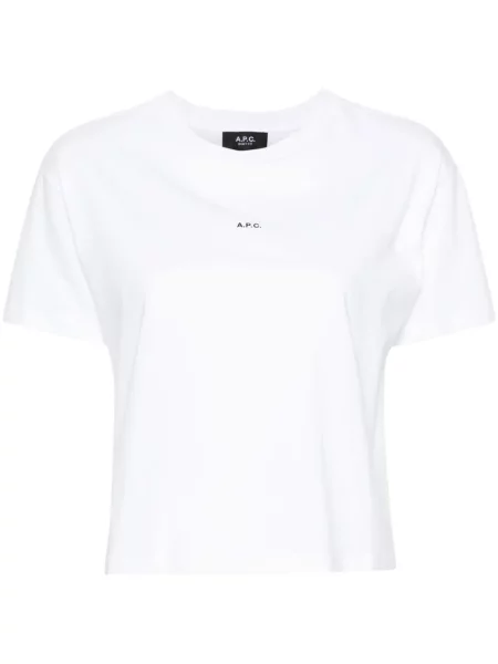 Tricou A.p.c. cu imagine alb