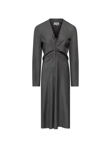 Rochie Mm6 Maison Margiela de lână gri