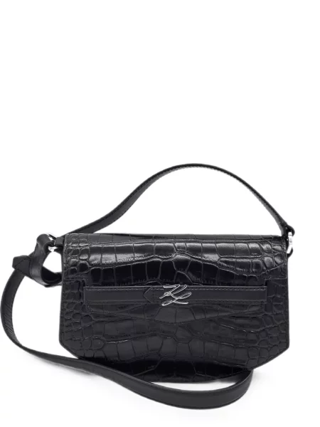 Geanta crossbody Karl Lagerfeld cu autograf negru