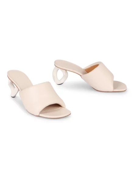 Klapki Jw Anderson skórzane białe