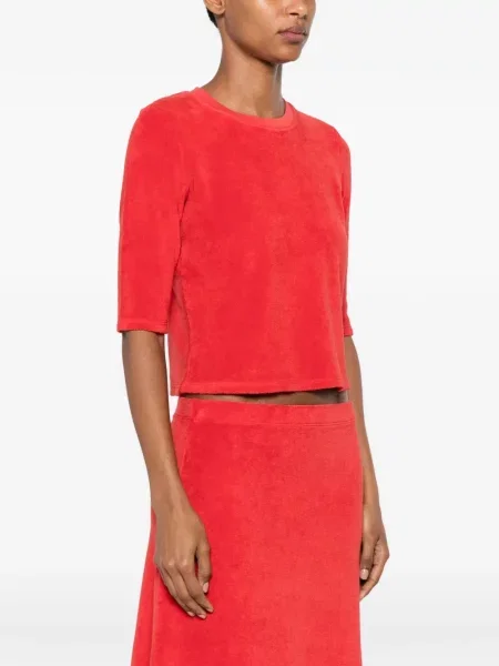 Tricou Suzie Kondi din material terry roșu