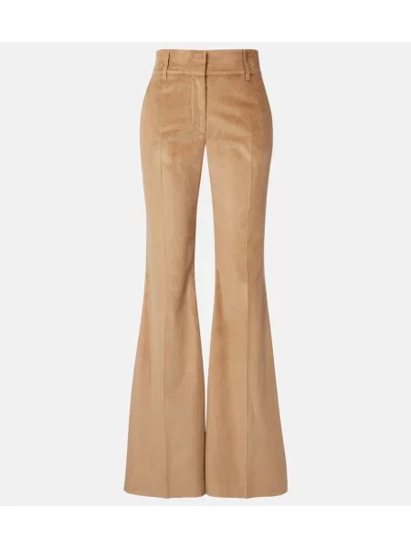 Pantaloni Gabriela Hearst de catifea cord maro