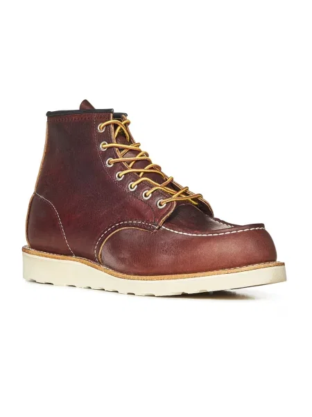 Red Wing buty skórzane Moc Toe bordowy czerwone