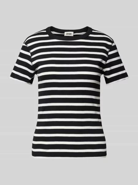 T-shirt z okrągłym dekoltem model ‘KOALE’ Drykorn czarna