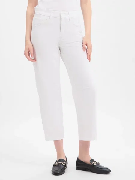 Cambio Jeansy Barrel Elia Kobiety 34 biały