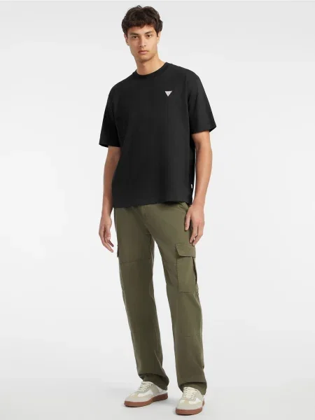 GUESS Tricou sângeriu / negru alb