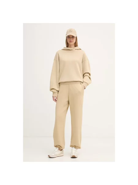 Bluza z kapturem Emporio Armani Ea7 z kapturem beżowa