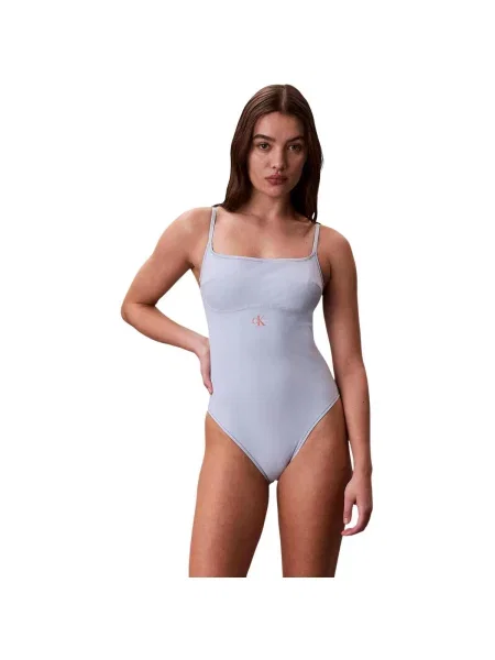 Denim ruha Calvin Klein Jeans kék
