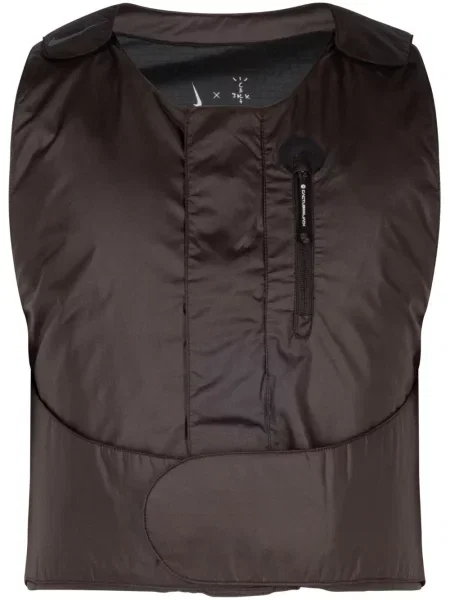 Aksamitna kamizelka Travis Scott brązowa