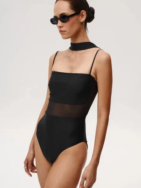 Undress Code strój kąpielowy jednoczęściowy Hideaway Swimsuit czarny