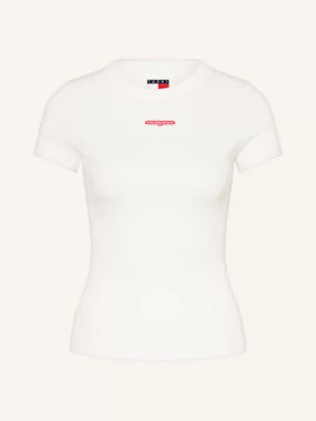 Tommy Jeans Koszulka Kobiety jednolity S biały