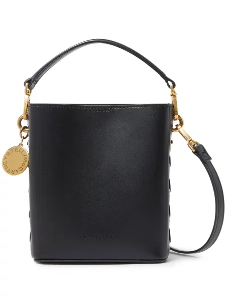 Geantă bucket Stella Mccartney din piele negru