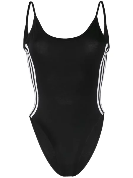 Hanorac cu glugă Adidas cu dungi cu spatele deschis negru
