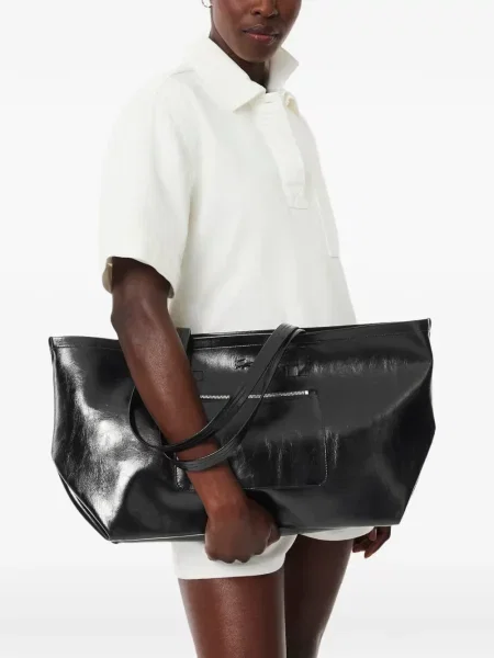 Geantă shopper Lacoste negru