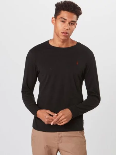 Polo Ralph Lauren Tričko JERSEY-LSL-TSH / červená čierna