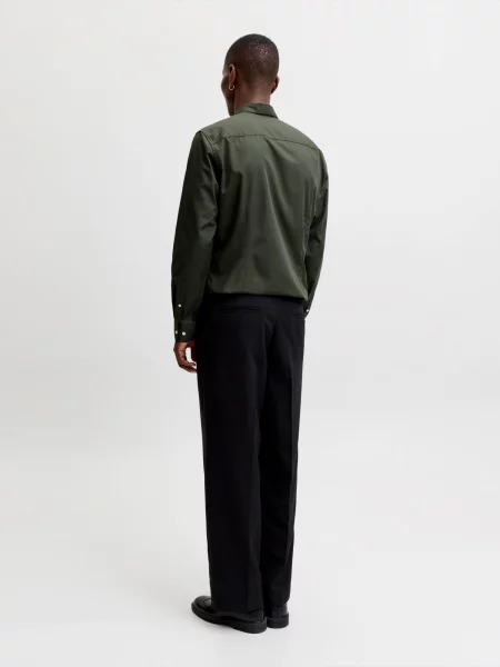 JACK & JONES Košeľa JJJOE tmavozelená